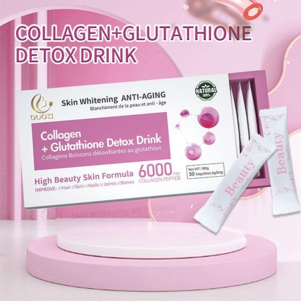 กลูต้าคอลลาเจนดีท็อกผิวเก่า ขาวไวมาก ตัวเคาท์เตอร์แบรนด์ต่างประเทศ DUOZI Skin whitening ANTI-Aging - Image 7
