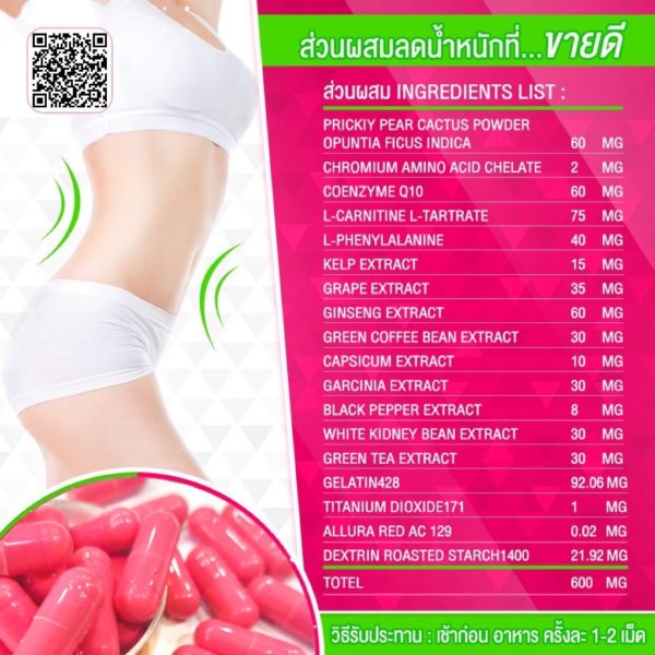 Pink Sure ลดน้ำหนักแรงสูตรโสม กู้หุ่นพัง ลดตัวบวมน้ำ น้ำหนักลงไวx2 - Image 3