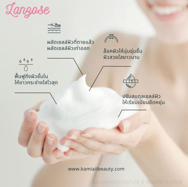 🇯🇵ครีมอาบน้ำผลัดผิวขาววิปฟองจากญี่ปุ่น Lanzore - Image 5