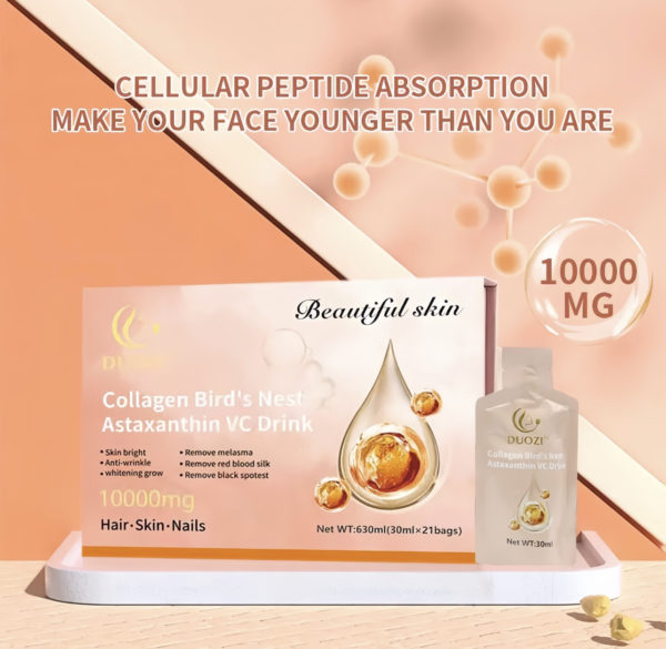 กลูต้าสด 🇰🇷อาหารผิวเกาหลีพรีเมี่ยม 10,000mg.ต่อซอง ฉีกดื่มผิวขาวไวมาก Duozi Premium Whiteningกลูต้าคอลลาเจนรังนกAstaxanthinไลโปโซม
