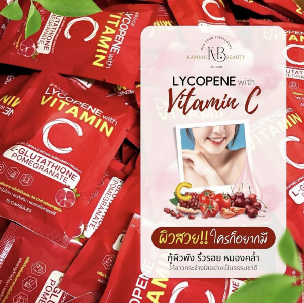 ❤️โปร1แถม1 กลูต้าซอฟเจลตัวแรง1,400mg.เกาหลีดริปผิวสูตรผิวขาวไวแก้มแดง+กันแดด 글루타티온 L-Glutathione Pomegranate Lycopene C - Image 9