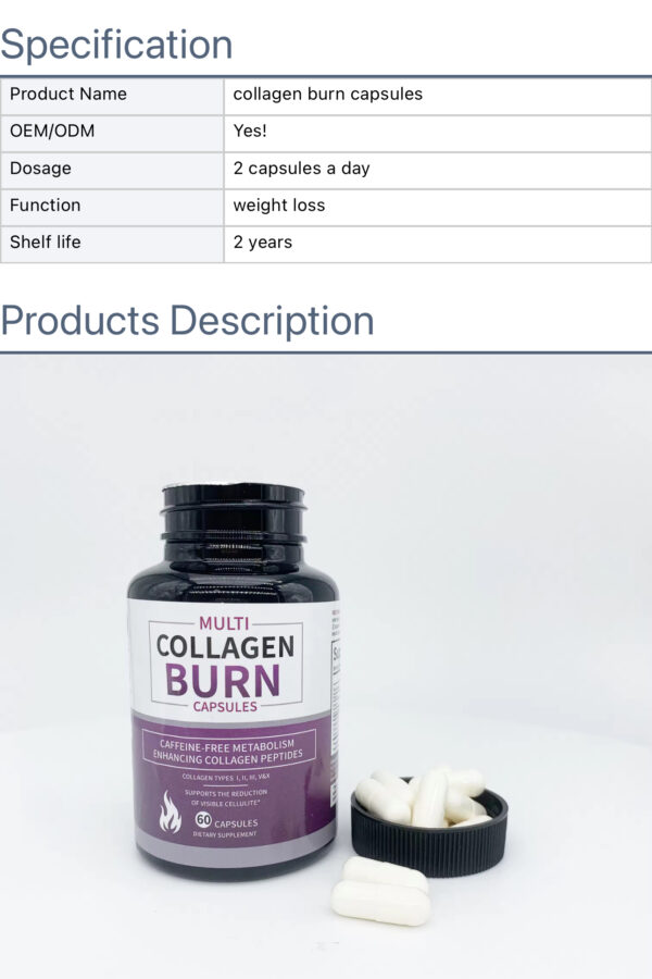 🇺🇸MULTI Collagen Burn  มัลติเบิร์นคอลลาเจนลดน้ำหนัก กระชับสัดส่วนลดเซลลูไลท์ บำรุงผิวพรรณ เสริมสร้างระบบเผาผลาญ 60แคปซูล - Image 3